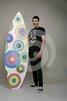 Casually dressed young man