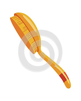 Cat accessorie brush. Funny toy device for playing with animal. Colorful illustration for pet shop. Kiten care icon