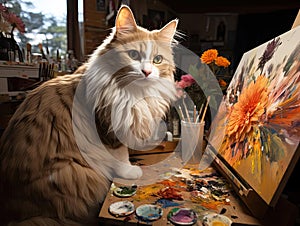 Cat artist captures portrait with Pentax K