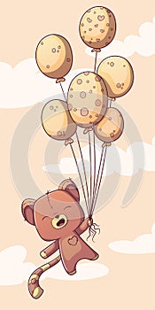 Cat With Balloons