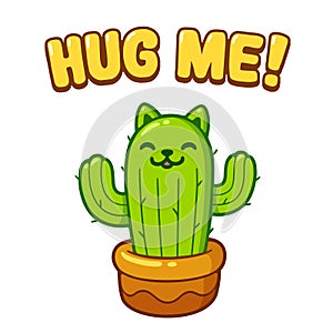 Cat cactus Hug Me