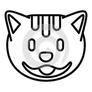 Cat care medical icon outline vector. Care examine female