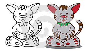 Cat cartoon illustration