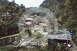 Cat Cat village, Traditional village named Cat Cat near Sapa, traditional way of life of the small peoples of the North of Vietnam