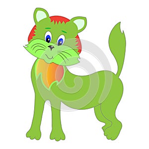 Cat character cartoon vector funny