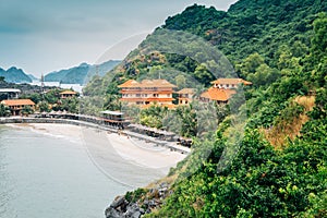 Cat co beach 3 in Cat Ba island, Vietnam