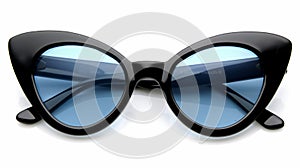 cat eye sunglasses on white back ground