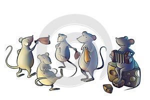 Cat gone from home, mice start dancing