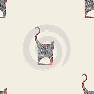 Cat groovie pattern