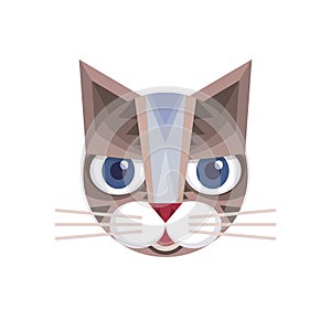 Cat head - vector sign illustration. Cat logo. Cat animal symbol. Cat head vector concept illustration. Feline illustration.