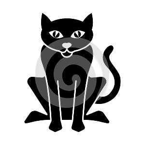 Cat icon vector on trendy design