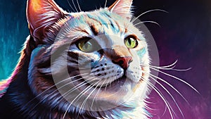 cat illustration highquality image and aest ai generated