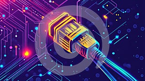 cat6 loading network cable