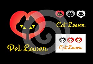 Cat lover symbol