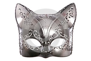 Cat masquerade mask cutout photo