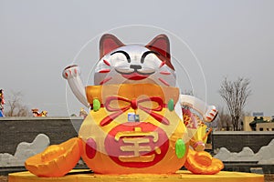 Cat modeling lantern