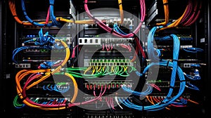 cat network cabling photo