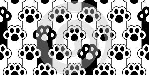 Cat paw seamless pattern