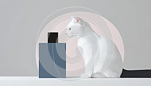 A cat with a Perfume