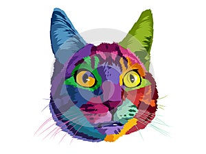 Cat pop art