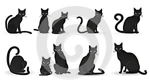 Cat silhouette collection