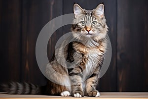 A Cat That Is Sitting Down On A Table