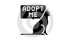 cat talk adopt me glyph icon animation