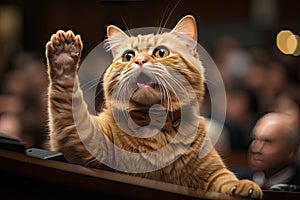 cat testifying in congress