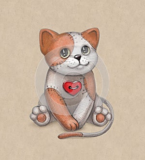 Cat toy illustration