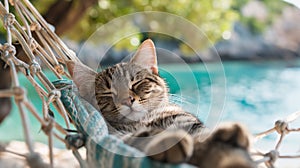 cat vacation in a nice resort, relax, cat-friendly, cats, chil