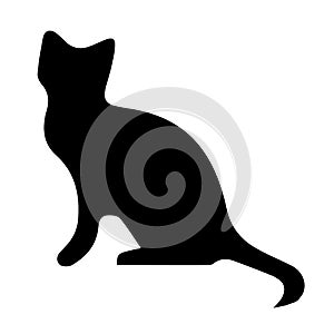 Cat vector icon eps 10. Simple isolated illustration