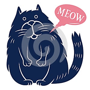 Cat vector illustration 003