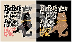 Cat Warning - Cat Lover - Funny Cat