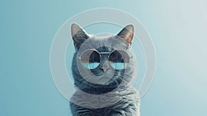 The Cat with Sunglasses.AI generated image
