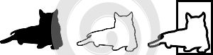 Cat at Window Logo 2 photo