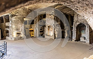 Catacombe di San Gennaro in the city of Naples, Italy