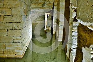 Catacombs of the underground near Odessa in Ukraine