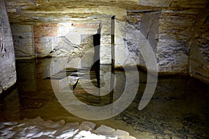 Catacombs of the underground near Odessa in Ukraine