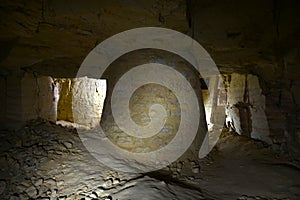 Catacombs of the underground near Odessa in Ukraine