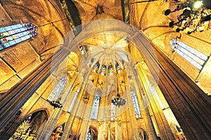 Catalan gothic cathedral of Barcelona