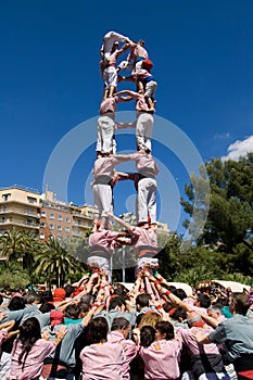 Catalan human pyramid