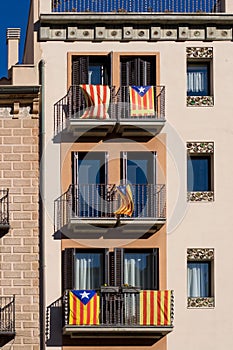 Catalan independence flags