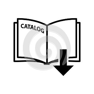 Catalog icon, illustration, on white background