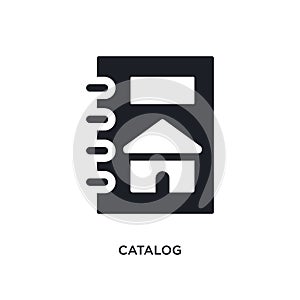 catalog isolated icon. simple element illustration from real estate concept icons. catalog editable logo sign symbol design on