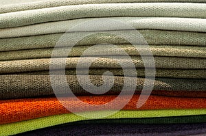 Catalog of multicolored cloth from matting fabric texture background, silk fabric texture.