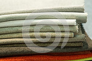 Catalog of multicolored cloth from matting fabric texture background, silk fabric texture.
