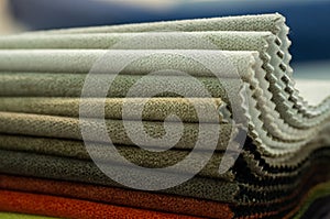 Catalog of multicolored cloth from matting fabric texture background, silk fabric texture.