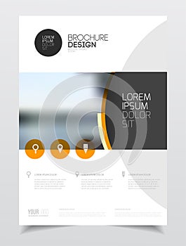 Catalogue cover design. Annual report vector illustration templa