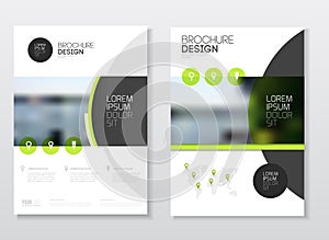 Catalogue cover design. Annual report vector illustration templa