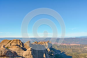 Catalonia from a height of 1200 meters from Sant Jeroni